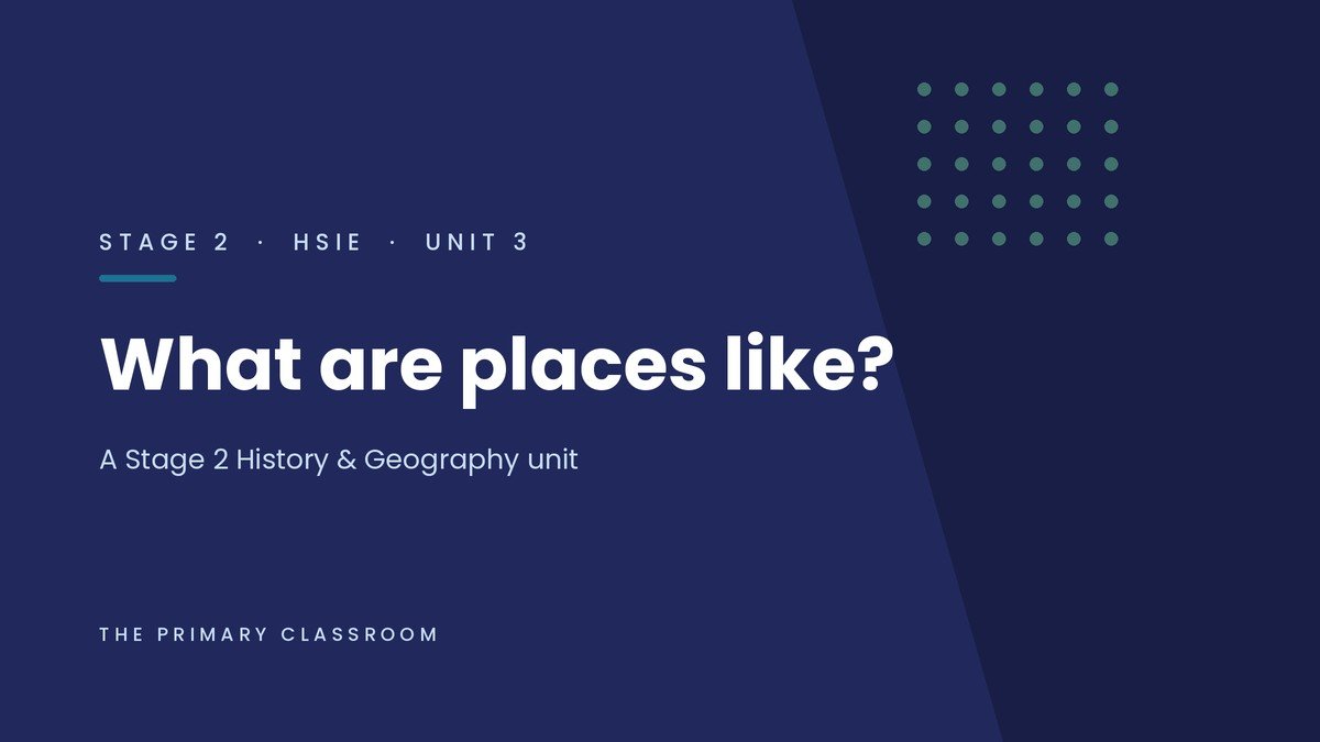 Stage 2 HSIE Unit 3: A Classroom-Ready Way to Teach "What Are Places Like?" - The Primary Classroom