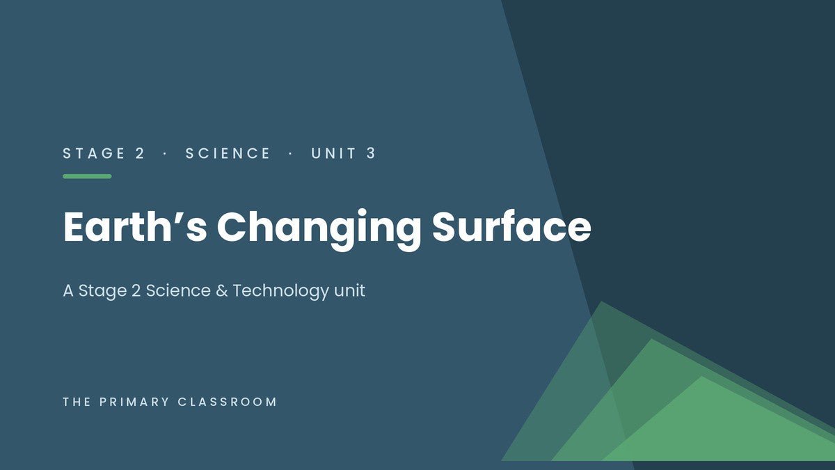 Stage 2 Science Unit 3: A Classroom-Ready Way to Teach ‘Earth’s Changing Surface’ - The Primary Classroom