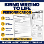 Personification Figurative Language Worksheets - The Primary Classroom